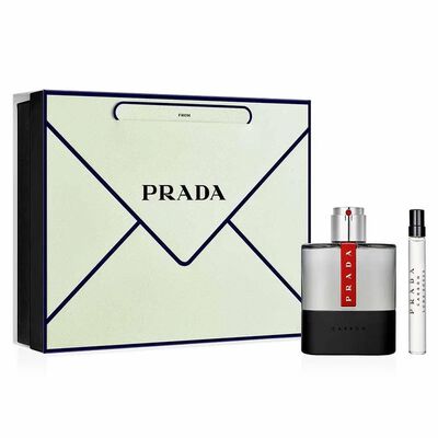 Kit Coffret Prada Luna Rossa Carbon Masculino Eau de Toilette